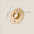 3/4" Plate – Gold | 4 Screw Holes