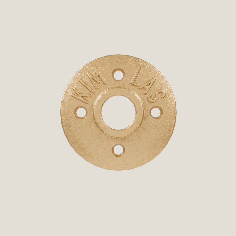 3/4" Plate – Gold | 4 Screw Holes