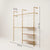 KIM DOUBLE 2 OAK – 3 shelves right | gold