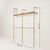 KIM DOUBLE 2 OAK – 2 top shelves | gold