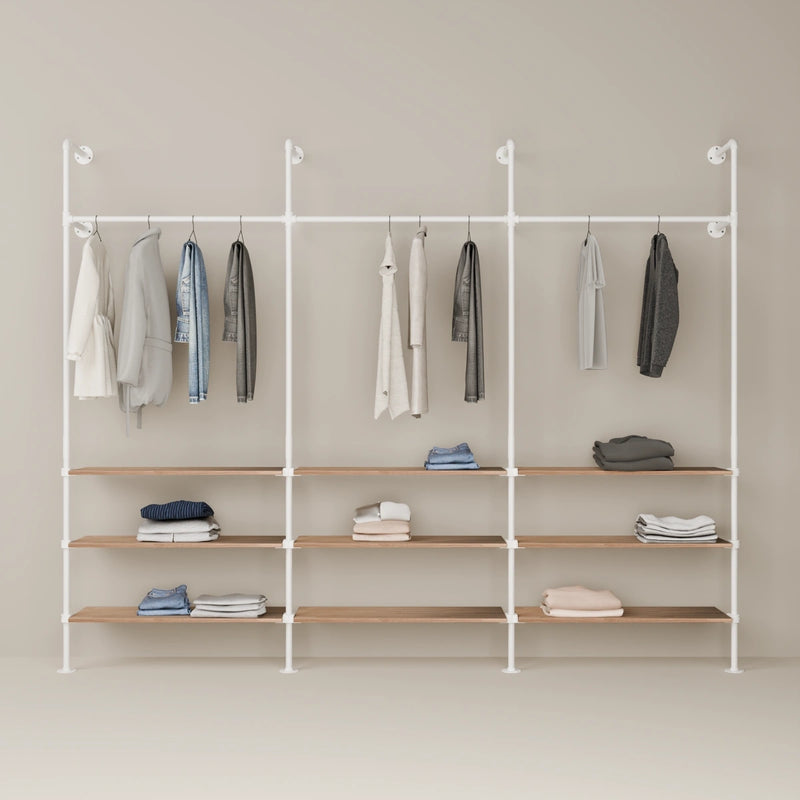 KIM 3 OAK – 9 shelves | white