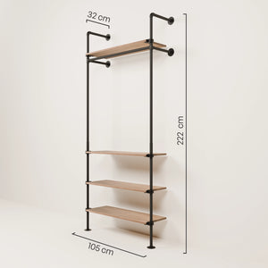 KIM 1 OAK – 4 shelves