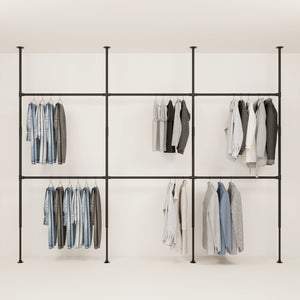 LOFT III Room divider wardrobe extendable clothes rail pamo. design