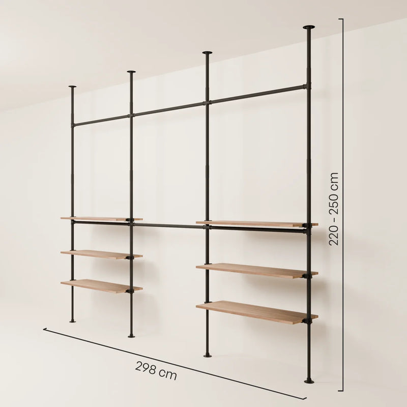 LOFT 3 OAK – 6 shelves below