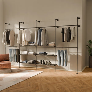 KIM DOUBLE 4 METAL – 6 shelves in the centre