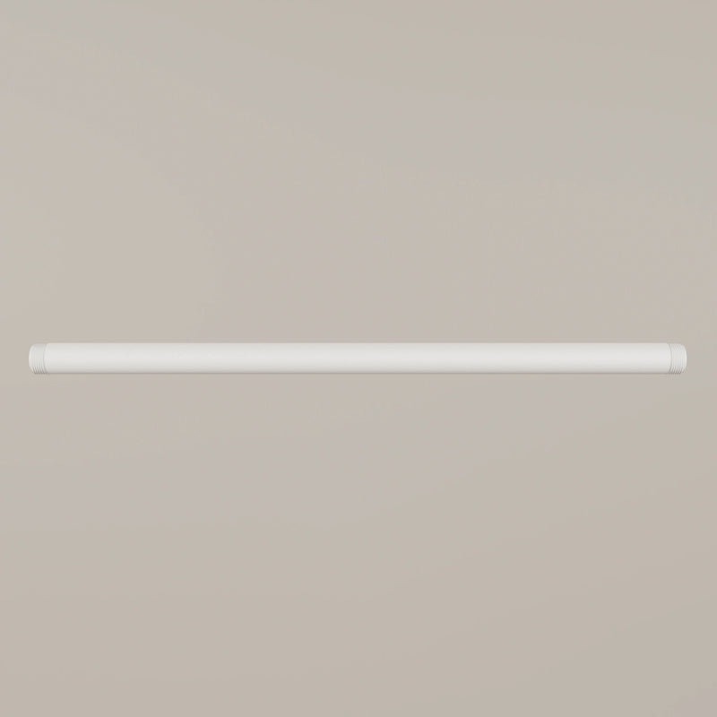 3/4" Threaded Water Pipe – White | Various Lengths | Powder-Coated | Malleable Cast Iron