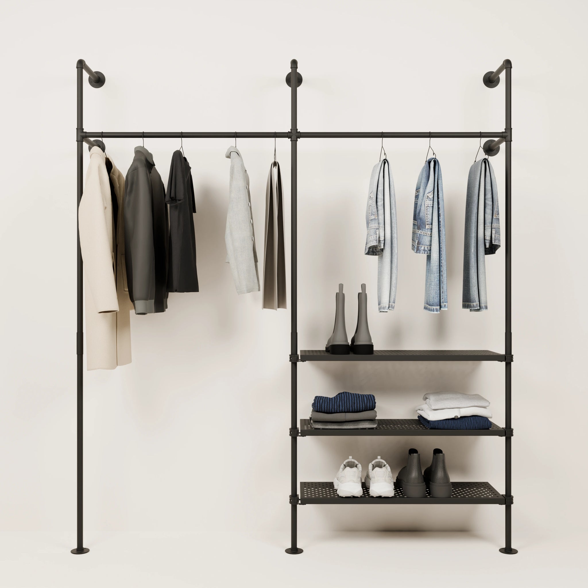 Shoe and coat storage rack » From tubes – design1
