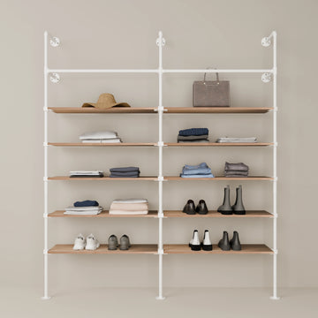 KIM 2 OAK – 10 shelves | white
