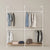 KIM DOUBLE 2 OAK – 2 shelves at the bottom | white