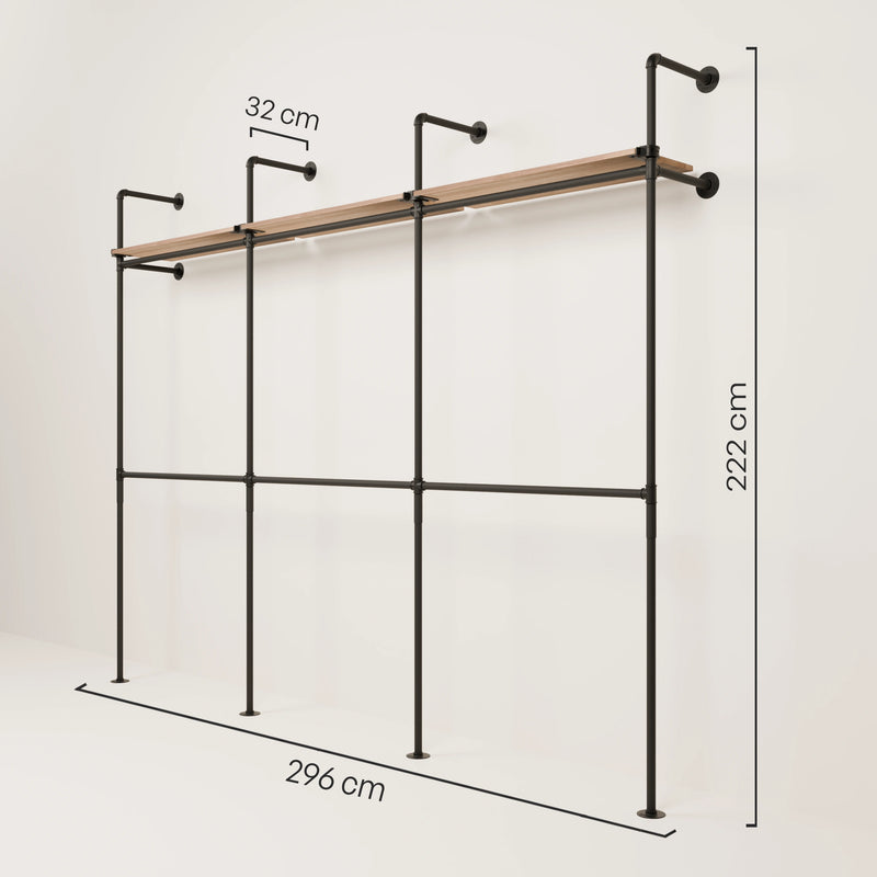 KIM DOUBLE 3 OAK – 3 top shelves