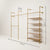 KIM DOUBLE 3 OAK –   5 shelves | gold