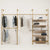 KIM DOUBLE 3 OAK –   5 shelves | gold