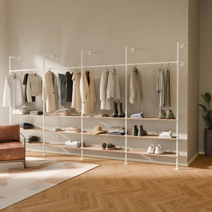 KIM 4 OAK – 12 shelves | white