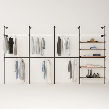 KIM DOUBLE 4 OAK –  5 shelves