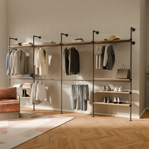 KIM DOUBLE 4 OAK –  10 top shelves