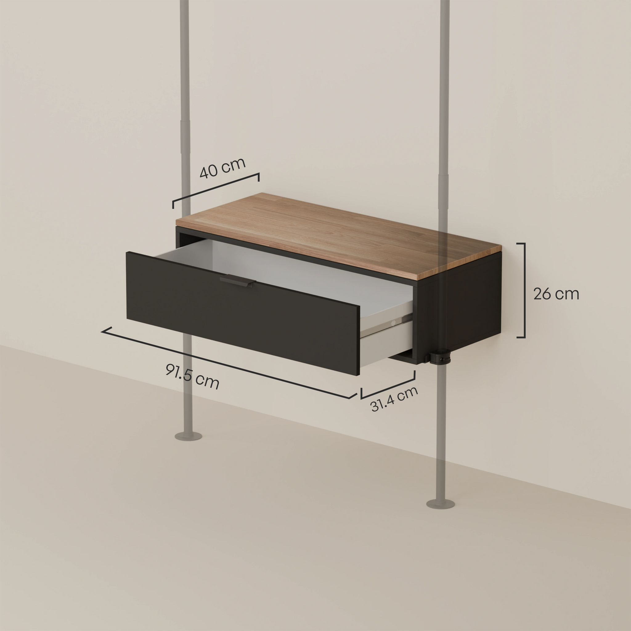 LIV 1 – Chest of drawers | 1 drawer to hang in