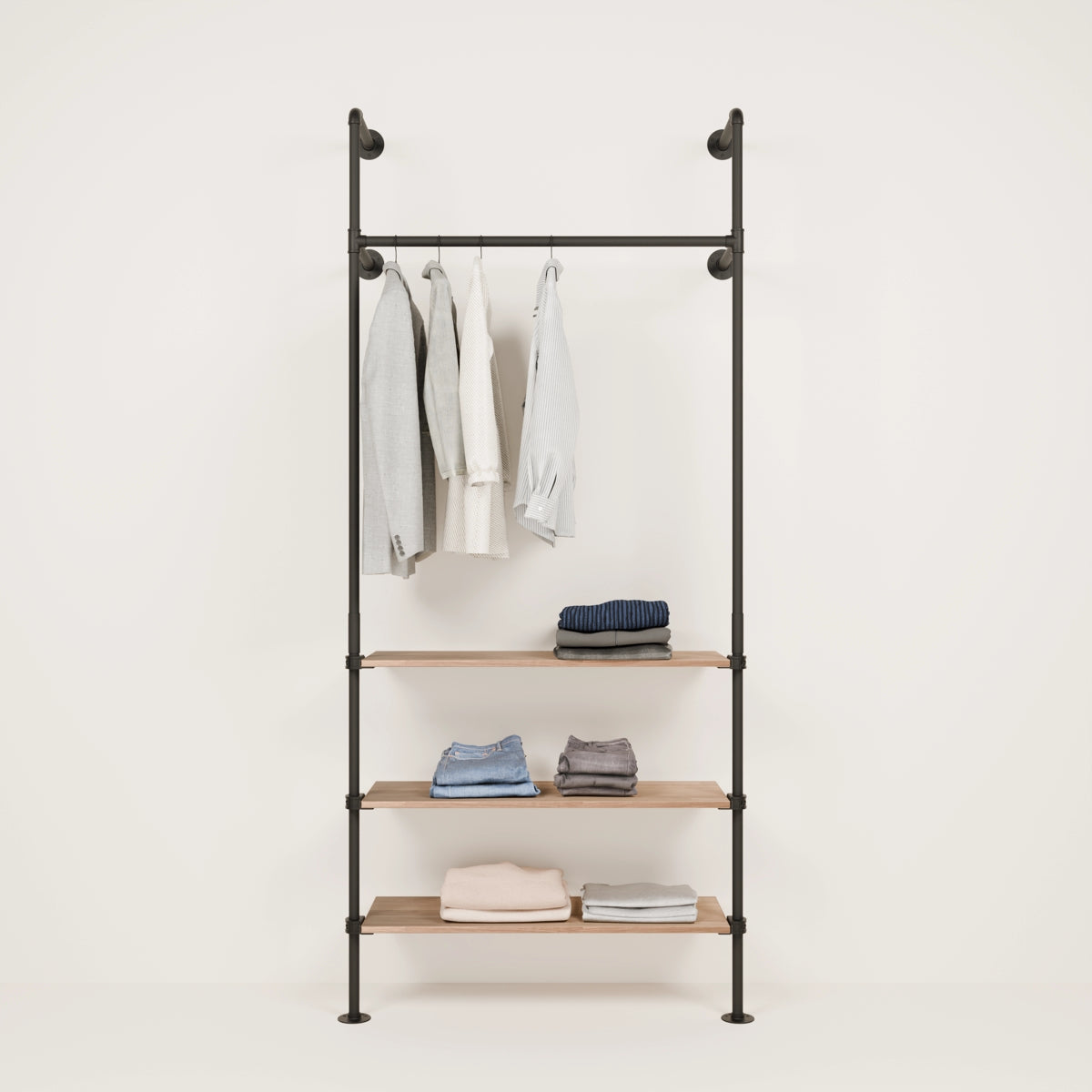 Wall Coat Rack with Shelf | KIM 1 OAK 3