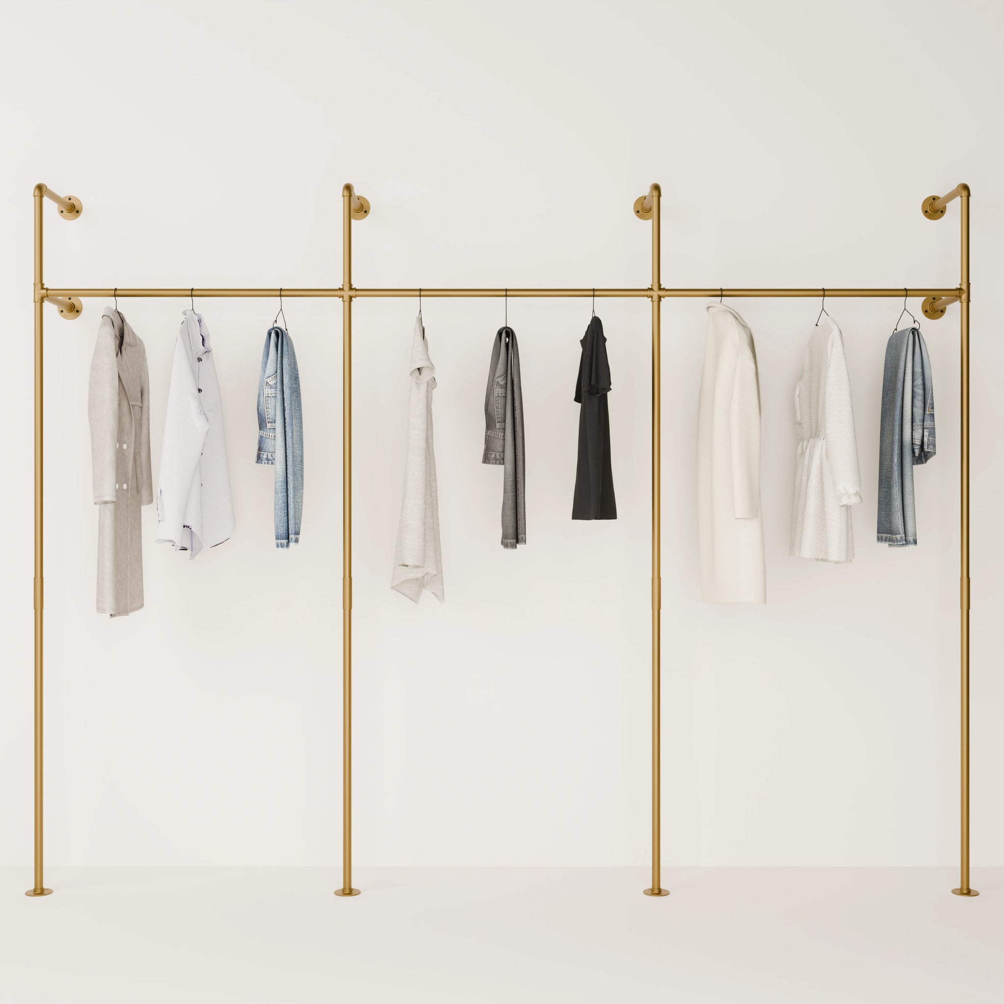 KIM 3 – Clothing rack gold | industrial design