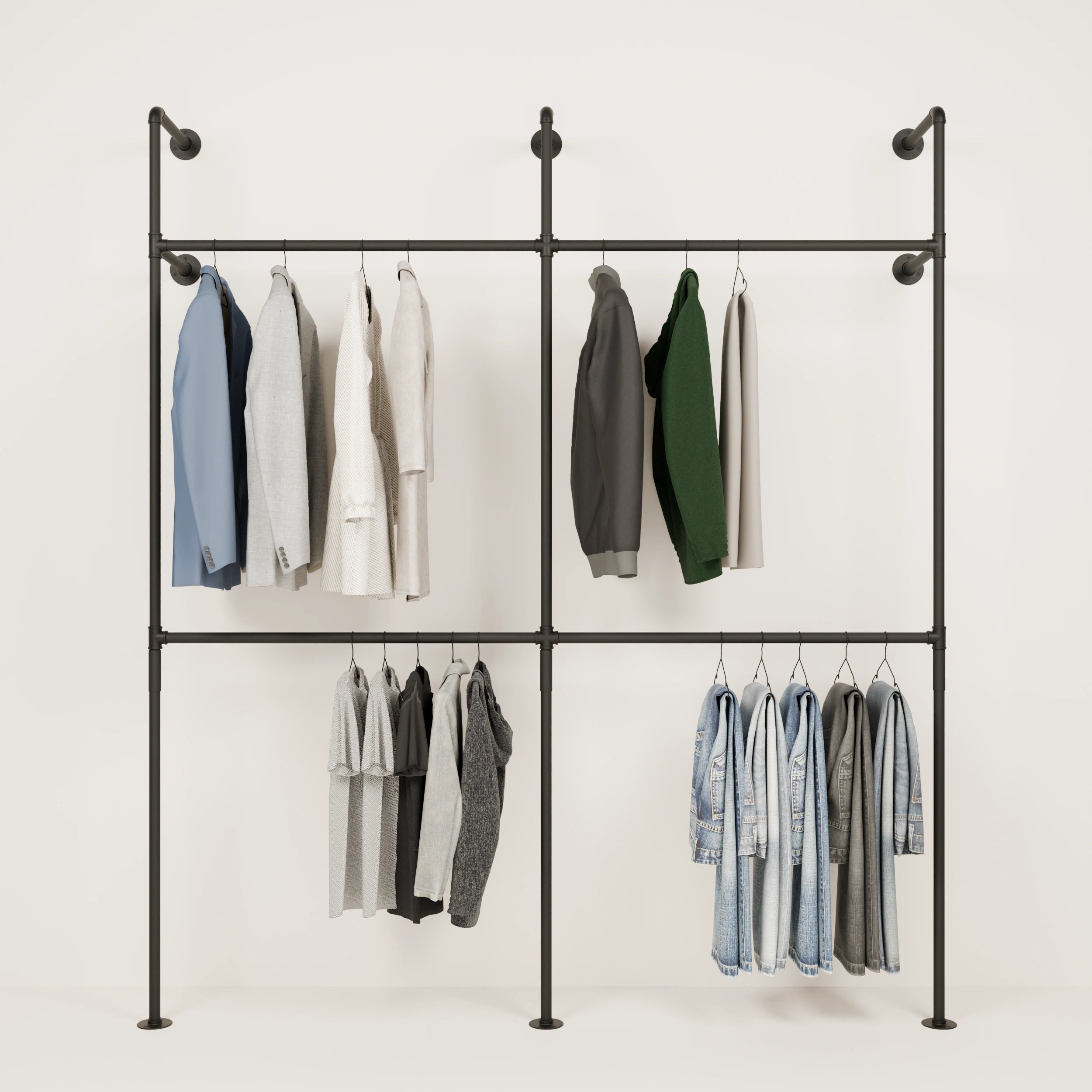 KIM DOUBLE – wall clothes rack industrial design wardrobe