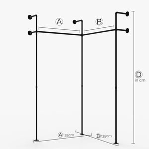 Custom made - KIM II EDGE – closet industrial | industrial design | black tubes