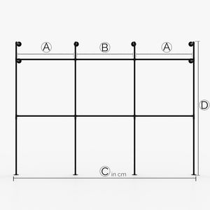 KIM III DOUBLE – Custom-made | Wardrobe Industrial | industrial design | black tubes