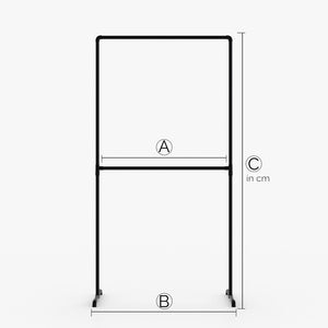 LAS – Maßanfertigung | Kleiderständer Industrial | Industrie Design | schwarze Rohre